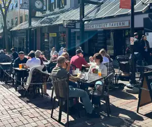 patio dining on Church Street